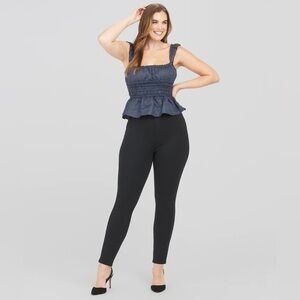 SPANX The Perfect Pant Ankle 4-Pocket Classic Black Pull On Slimming XS